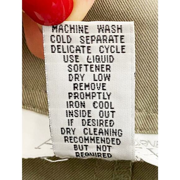 Casual Corner Annex Women's Khaki Overall Apron Maxi Dress Jumper Hook Straps L - Picture 8 of 8